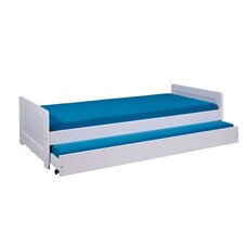 ebuy24 Surf bed 90x190cm, uitschuifbaar bed wit.