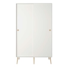 ebuy24 Softline kledingkast 2 schuifdeuren wit.