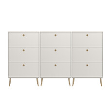 ebuy24 Softline schoenenkast 9 kleppen wit.