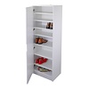 ebuy24 Westphalen schoenenkast 1 spiegel deur, 7 planken wit.