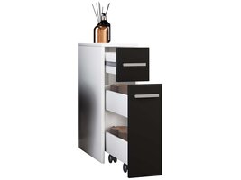 ebuy24 Zalo kolomkast wit, zwart.