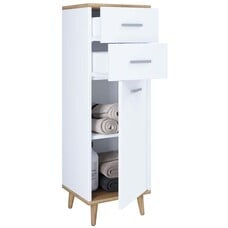 ebuy24 LandosI kolomkast wit, eik decor.