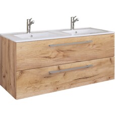 ebuy24 Budasi wastafel dubbele wastafel eik decor.