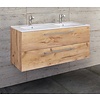 ebuy24 Budasi wastafel dubbele wastafel eik decor.