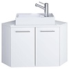ebuy24 Vilosa wastafel hoek wit.