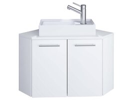 ebuy24 Vilosa wastafel hoek wit.