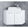ebuy24 Vilosa wastafel hoek wit.