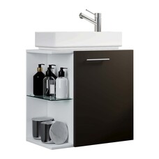 ebuy24 Hausa wastafel wit, antraciet.