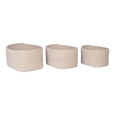 ebuy24 Cadima mand set van 3 stuks. beige.