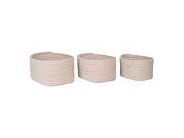 ebuy24 Cadima mand set van 3 stuks. beige.