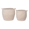 ebuy24 Lamas mand set van 2 stuks. beige.