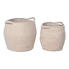 ebuy24 Lamas mand set van 2 stuks. beige.