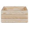 ebuy24 Valloni houten kist stapelbaar voor opslag 65x23x31cm naturel.