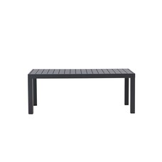 ebuy24 Copacabana tuintafel 70x120cm zwart.