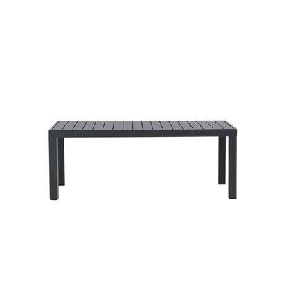 ebuy24 Copacabana tuintafel 70x120cm zwart.