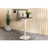 ebuy24 Milano tuintafel bartafel Ø70 wit.