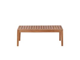 ebuy24 Amlan tuintafel 70x110cm naturel.