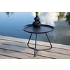 ebuy24 Pamplona tuintafel bijzettafel Ø40 zwart.