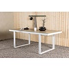ebuy24 Merlo tuintafel 90x200cm wit.