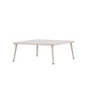 ebuy24 Lina tuintafel 90x90cm beige.