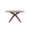 ebuy24 Rosario tuintafel Ø140 bruin.