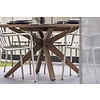 ebuy24 Rosario tuintafel Ø140 bruin.