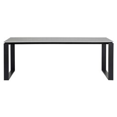 ebuy24 Martinus tuintafel 100x210cm zwart,grijs.