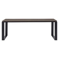 ebuy24 Martinus tuintafel 100x210cm zwart,bruin.