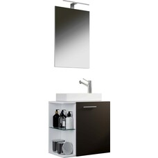 ebuy24 Hausa badkamer wit, antraciet.