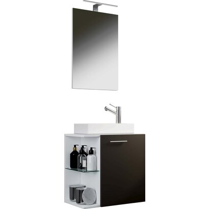 ebuy24 Hausa badkamer wit, antraciet.