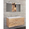 ebuy24 BudasiS badkamer dubbele wastafel eik decor.