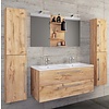 ebuy24 BudasiS badkamer dubbele wastafel eik decor.
