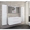 ebuy24 BudasiSS badkamer dubbele wastafel wit.