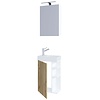ebuy24 LumiaSS badkamer wit, eik decor.