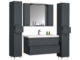 ebuy24 SiloraXL badkamer antraciet.