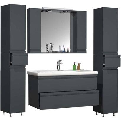 ebuy24 SiloraXL badkamer antraciet.