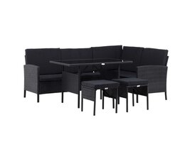 ebuy24 Knock loungeset 4 delen zwart.