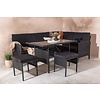 ebuy24 Knock loungeset 4 delen zwart.