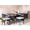 ebuy24 Knock loungeset 4 delen zwart.