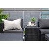 ebuy24 Quad loungeset 5 delen zwart.