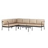 ebuy24 Pehnna loungeset 2 delen beige,zwart.