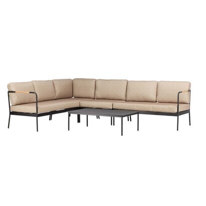 ebuy24 Pehnna loungeset 2 delen beige,zwart.