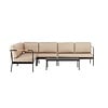 ebuy24 Pehnna loungeset 2 delen beige,zwart.