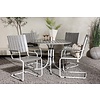 ebuy24 Holmsund loungeset 5 delen grijs.