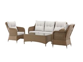 ebuy24 Vikelund loungeset 4 delen naturel.