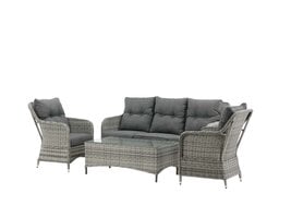 ebuy24 Vikelund loungeset 4 delen grijs.