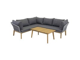 ebuy24 Chania loungeset 2 delen grijs,naturel.