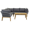 ebuy24 Chania loungeset 2 delen grijs,naturel.