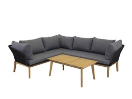 ebuy24 Chania loungeset 2 delen grijs,naturel.