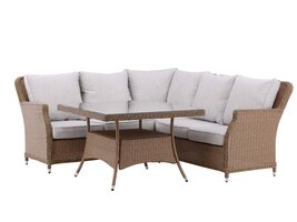 ebuy24 Vikelund loungeset 2 delen beige,naturel.